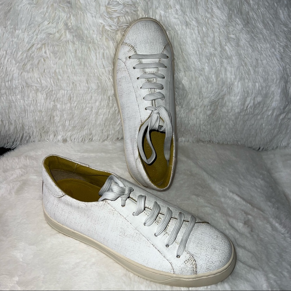 NEW Maritan Verona Distressed Leather Sneakers Mens Size 10 Made in Italy